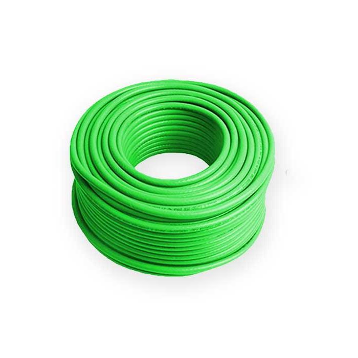 PUR flexible cable, green sheath, outer diameter 6.5, shielding, PHGPNC